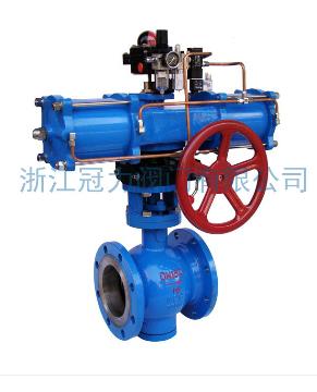 法蘭式V型球閥合流、分流、及流向自由的切換!